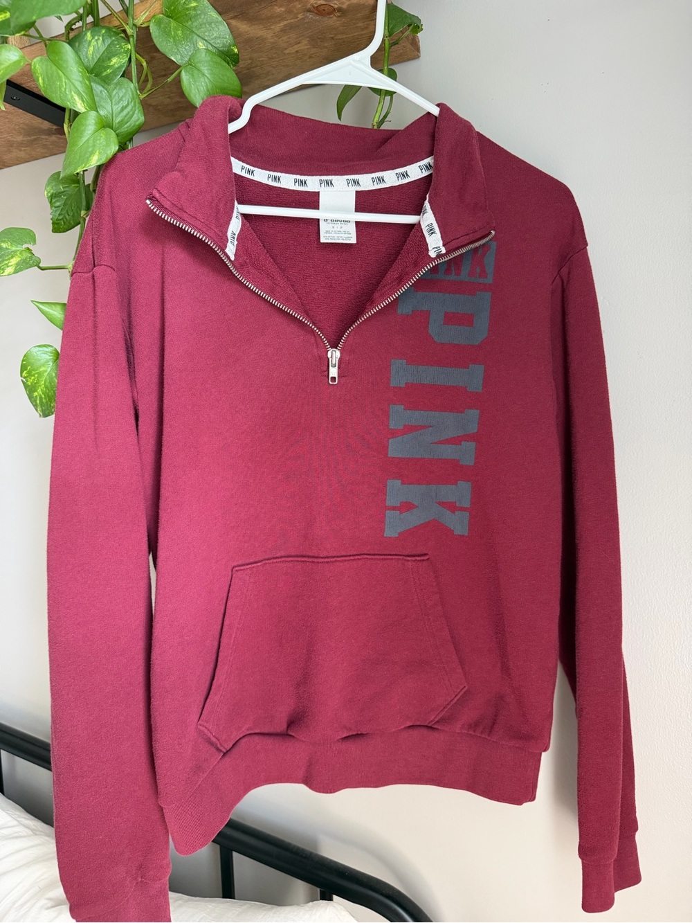 PINK Victoria's Secret Pullover Sweatshirt - Wine Red